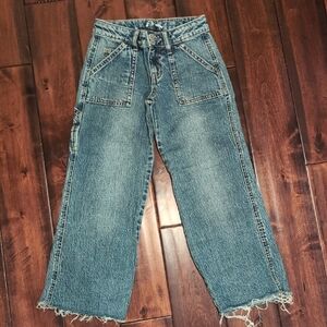 Art Class Wide-Leg Girls Jeans